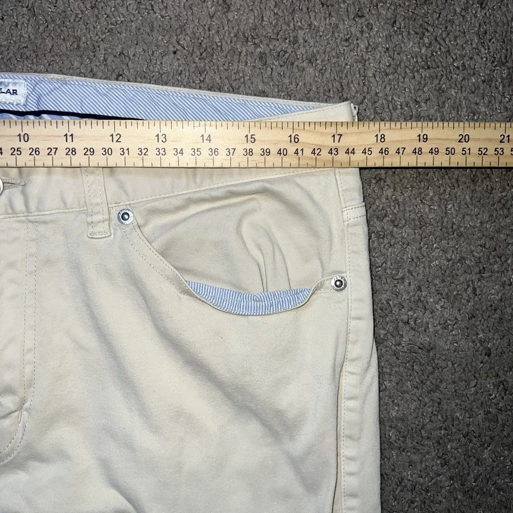 Peter Millar Men's Eb66 Performance Five Pocket Pant Size 35x32 Ivory